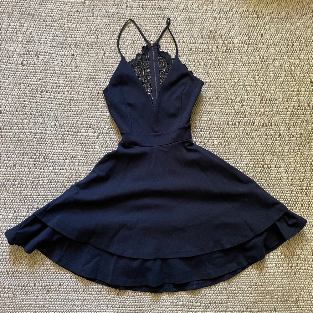 Navy Skater Dress